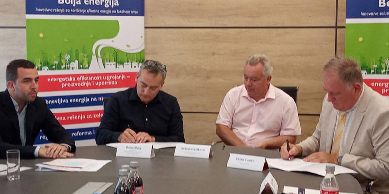 У оквиру пројекта „Боља енергија” потписан уговор о додели бесповратних средстава са ЈКП „Топлана Ниш” и ЈКП „Топлана Књажевац” У оквиру пројекта „Боља енергија” потписан уговор о додели бесповратних средстава са ЈКП „Топлана Ниш” и ЈКП „Топлана Књажевац”