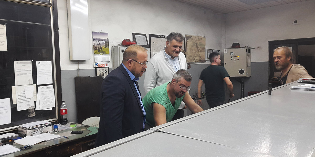 Градоначелник Бора Александар Миликић посетио „Топлану” Градоначелник Бора Александар Миликић посетио „Топлану”