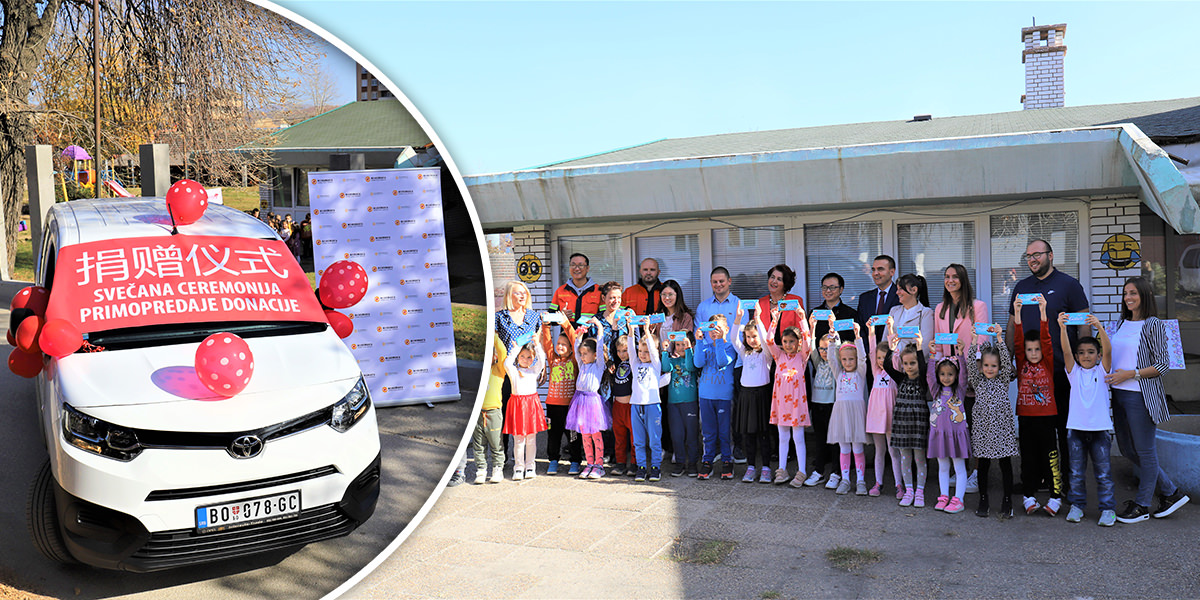 Kompanija „Serbia ZiJin Mining” donirala kombinovano vozilo Predškolskoj ustanovi za decu „Bambi” u Boru