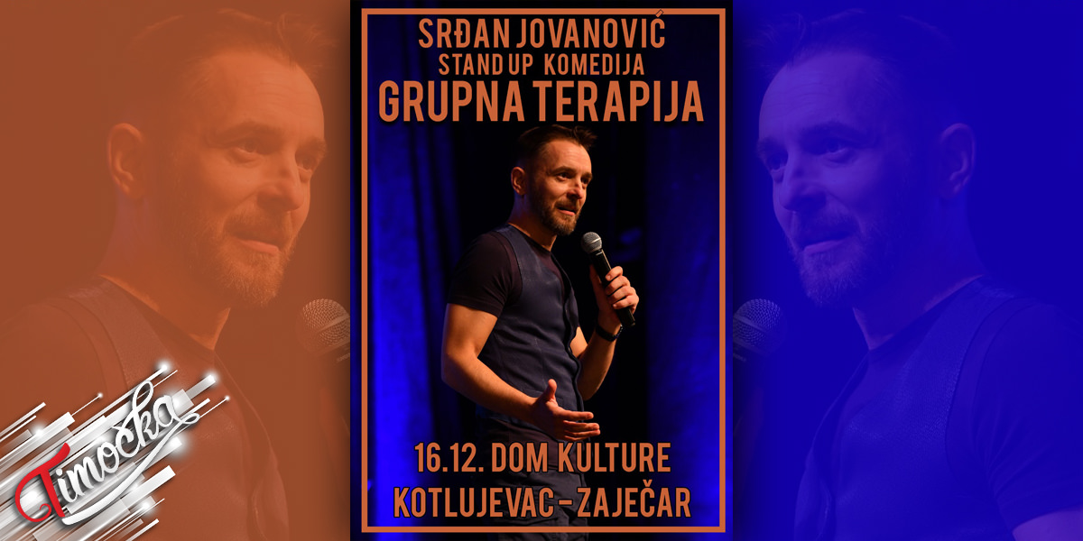 Стендап комедија комедија „Групна терапија” 16. децембра у сали Центра