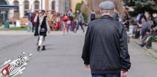 Наоблачење са кишом, пад температуре Град Зајечар – Људи шетају