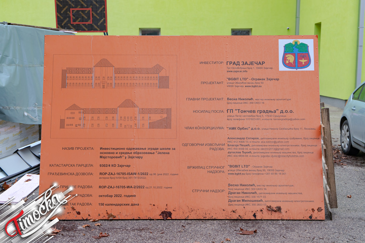 Градоначелник Зајечара Бошко Ничић обишао радове у ШОСО &bdquo;Јелена Мајсторовић&rdquo;