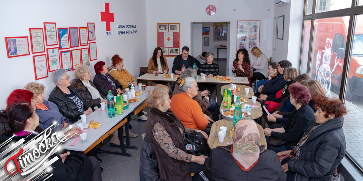 У Црвеном крсту у Зајечару приређен коктел за жене из &bdquo;Клуба 65+&rdquo; поводом Дана жена