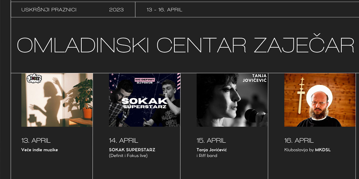 Богат празнични програм у зајечарском Омладинском центру Богат празнични програм у зајечарском Омладинском центру