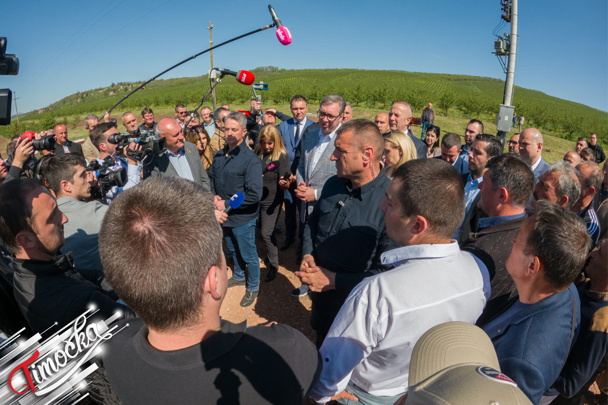 Председник Републике Србије Александар Вучић у посети Књажевцу