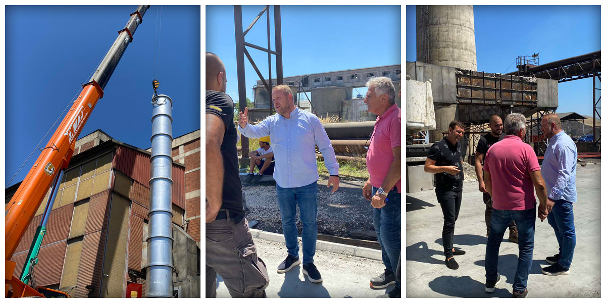 Градоначелник Бора Алаксандар Миликић са сарадницима обишао радове на инсталацији опреме за реконструкцију старе топлане