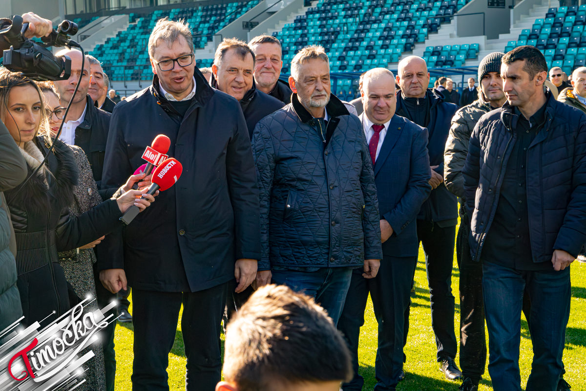 Председник Србије Александар Вучић свечано отворио стадион у Зајечару
