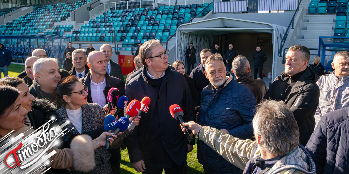 Председник Србије Александар Вучић свечано отворио стадион у Зајечару