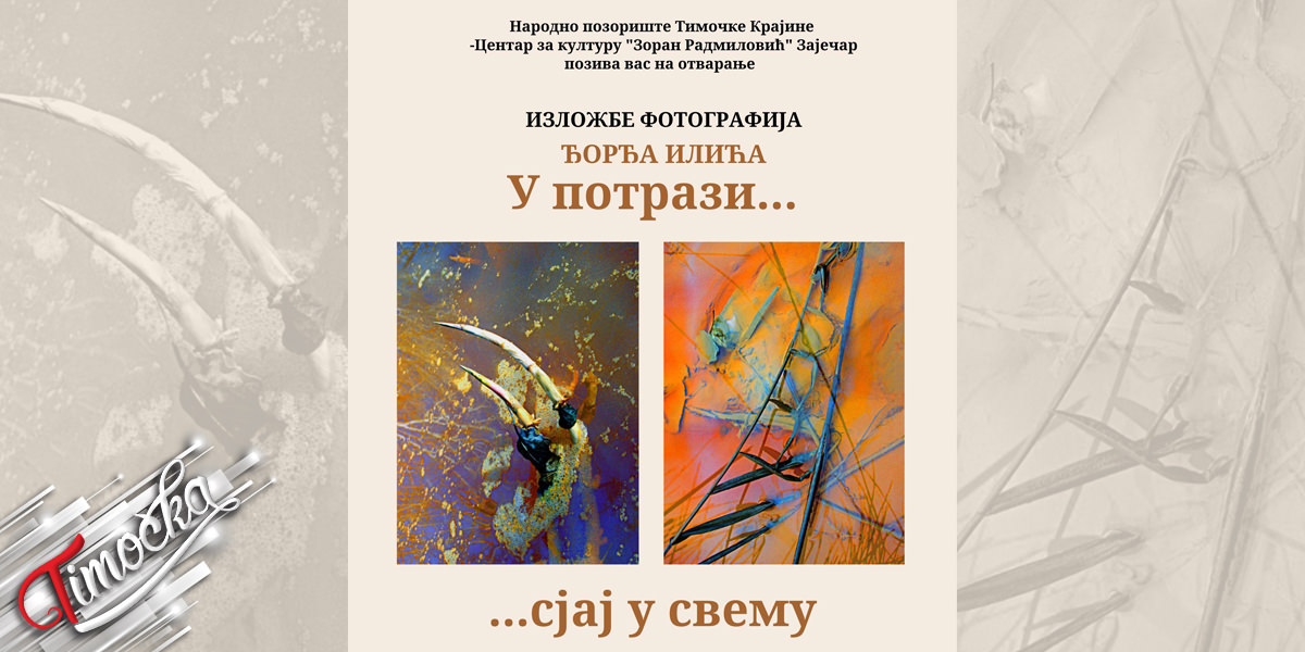 Изложба фотографија &bdquo;У потрази&hellip; Сјај у свему&rdquo; у Зајечару