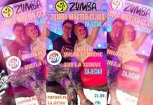 Хуманитарни зумба плес 21. септембра у Зајечару „Zumba master class” у Зајечару