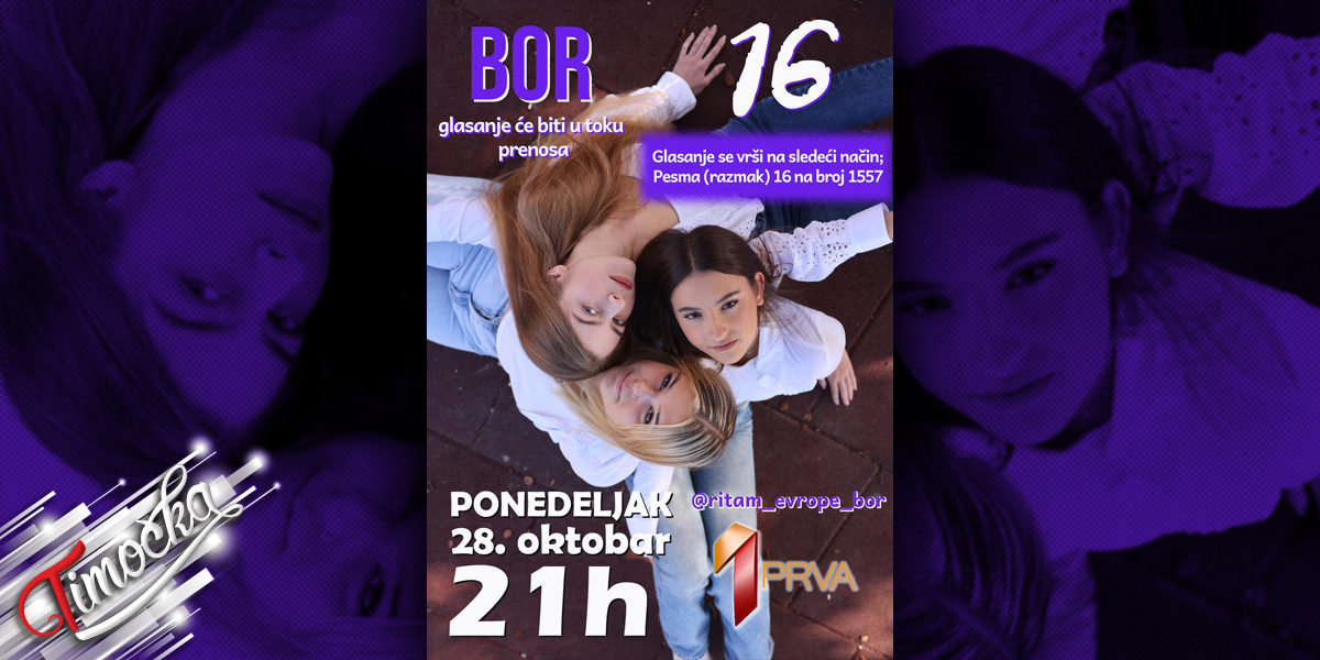 Нађа Козић, Наталија Божић и Меланија Стојић представнице града Бора на музичком такмичењу „Србија у ритму Европе”