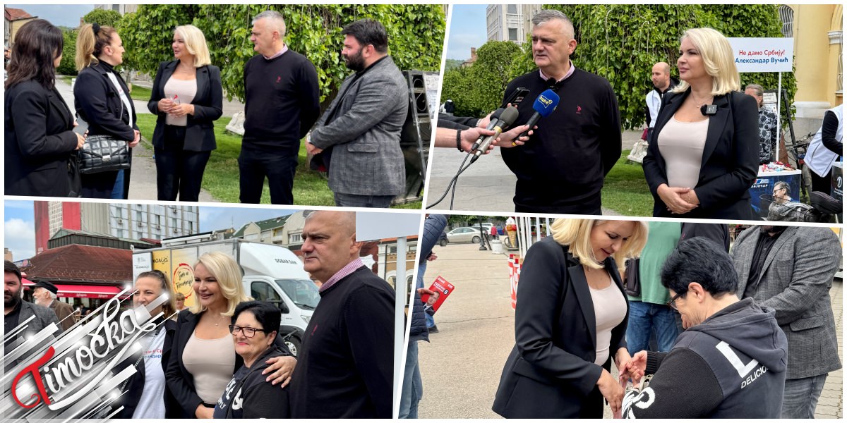 Др Владимир Виденовић и др Дарија Кисић разговарали са грађанима Зајечара Др Владимир Виденовић и др Дарија Кисић разговарали са грађанима Зајечара