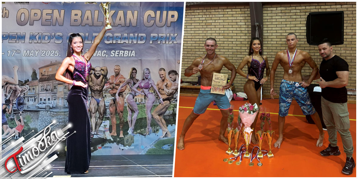 Троје такмичара, шест медаља: Тријумф спортског клуба „Књажевац” у бодибилдингу Троје такмичара, шест медаља: Тријумф спортског клуба „Књажевац” у бодибилдингу