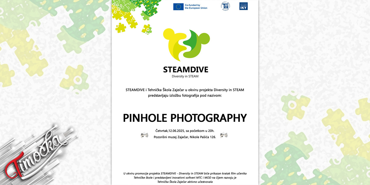 Изложба фотографија у оквиру пројекта „STEAMDIVE – Diversity in STEAM” у Позоришном музеју у Зајечару Изложба фотографија у оквиру пројекта „STEAMDIVE – Diversity in STEAM” у Позоришном музеју у Зајечару