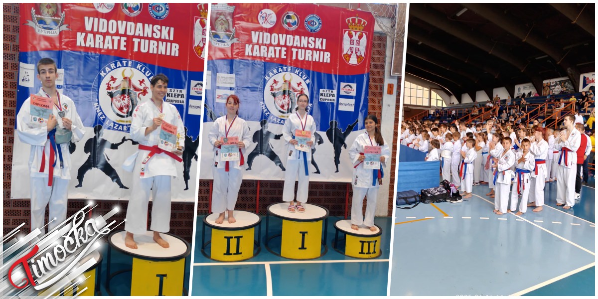 Такмичари Градског карате клуба &bdquo;Зајечар&rdquo; успешни на &bdquo;Видовданском карате турниру&rdquo; у Ћуприји