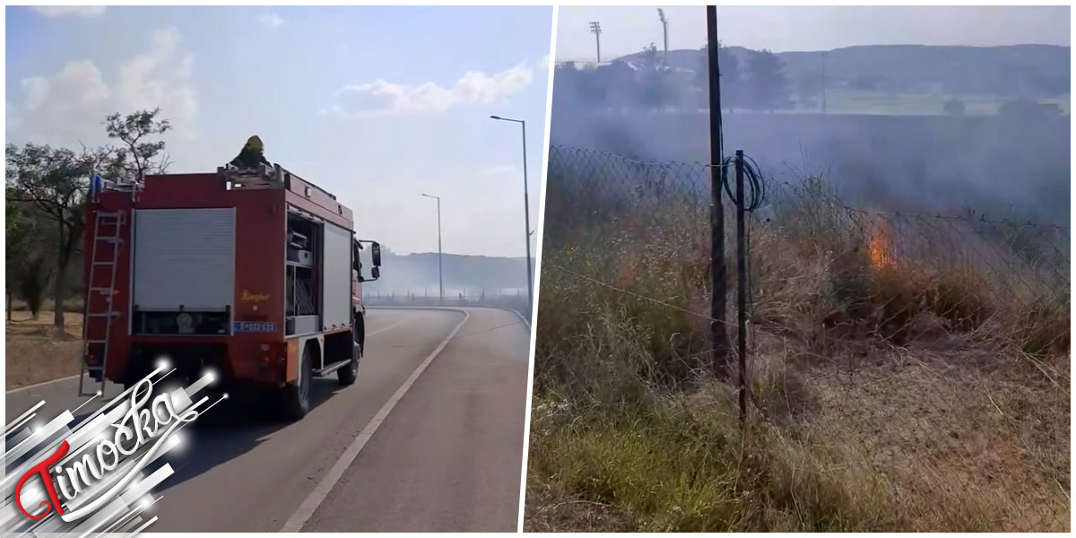 Локализован пожар у близини вашаришта и стадиона у Зајечару