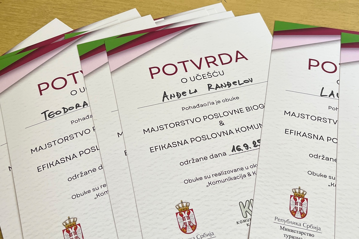 Корак ка будућности – обука о комуникацији и каријерном развоју за младе из Неготина