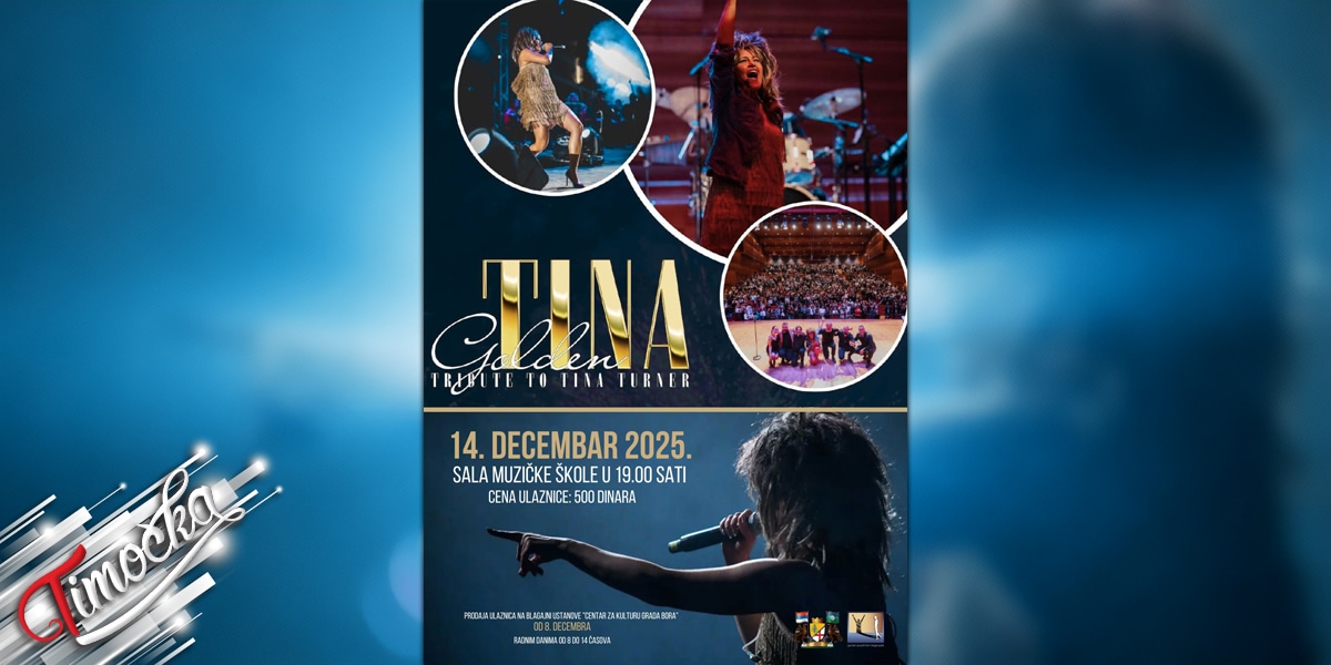 Концерт &bdquo;Golden Tina &ndash; Tribute to Tina Turner&rdquo; 14. децембра у Бору