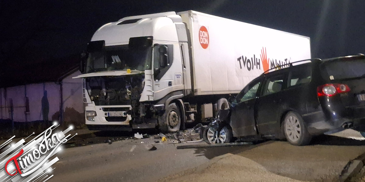 saobracajna nezgoda kamion automobil Zajecar