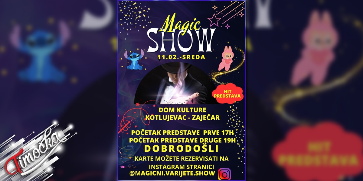 „Магични Варијете Шоу” данас у Зајечару