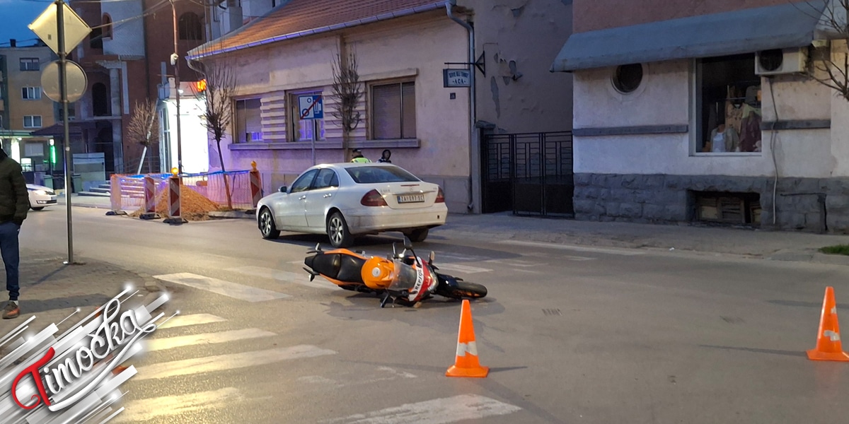 Саобраћајна незгода у улици генерала Гамбете у Зајечару: Повређен мотоциклиста