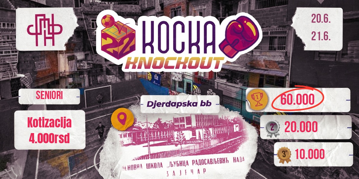 Турнир у ножном тенису „Коцка” 20. и 21. јуна у Зајечару Турнир у ножном тенису „Коцка” 20. и 21. јуна у Зајечару