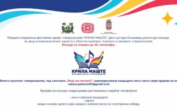 Дом културе Књажевац расписао конкурс за фестивал дечјег стваралаштва „Крила маште” Дом културе Књажевац расписао конкурс за фестивал дечјег стваралаштва „Крила маште”